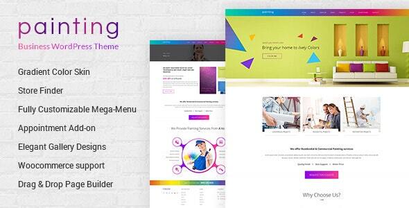 Painting Company WordPress Theme”. Simple