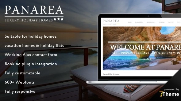 Panarea is a premium responsive WordPress theme created especially for holiday houses