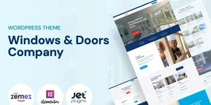 A new creative windows and doors WordPress theme. The theme is made in the style of a landing page but has a large number of pages