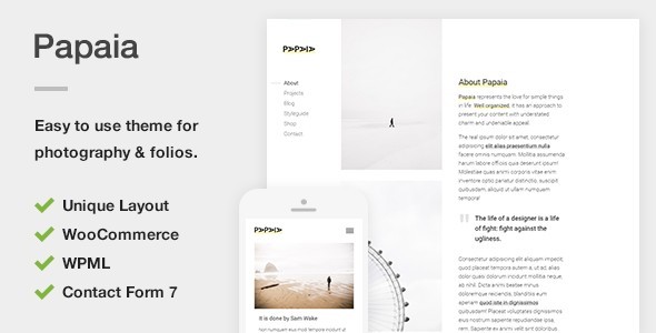 Discover the Papaia Photography Portfolio WordPress Theme on Bevaultx. Elevate your work with stunning