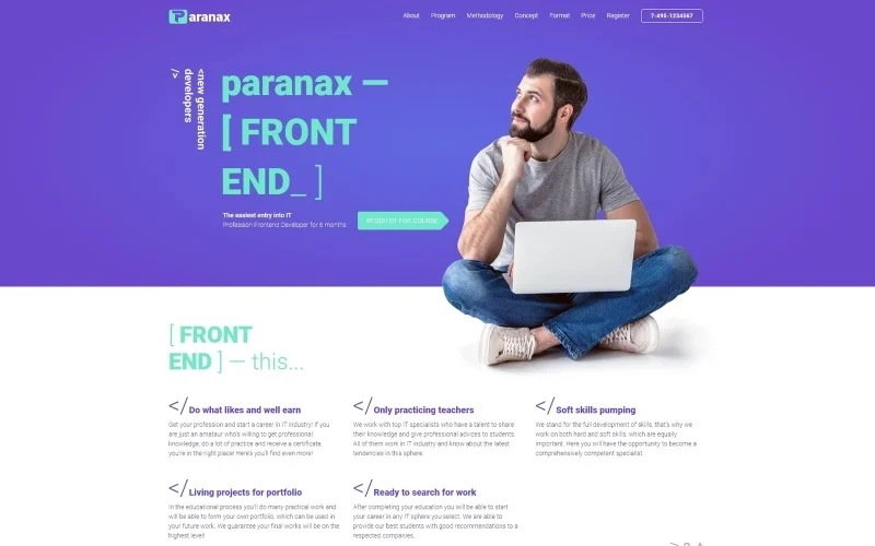 If you’re looking for a stunning theme to represent your IT courses