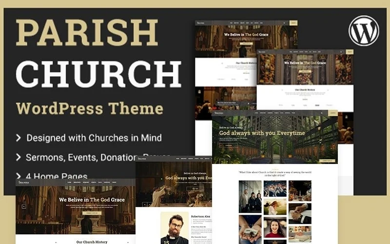 This is Parish church WordPress Theme