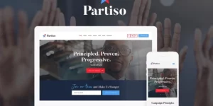 Powerful Political WordPress Theme 1.1.1 Partiso is a multi-purpose