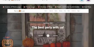 Party Organization is a multifunctions theme with blog that will help your business to be not only creative