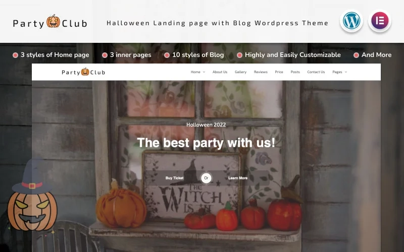 Party Organization is a multifunctions theme with blog that will help your business to be not only creative