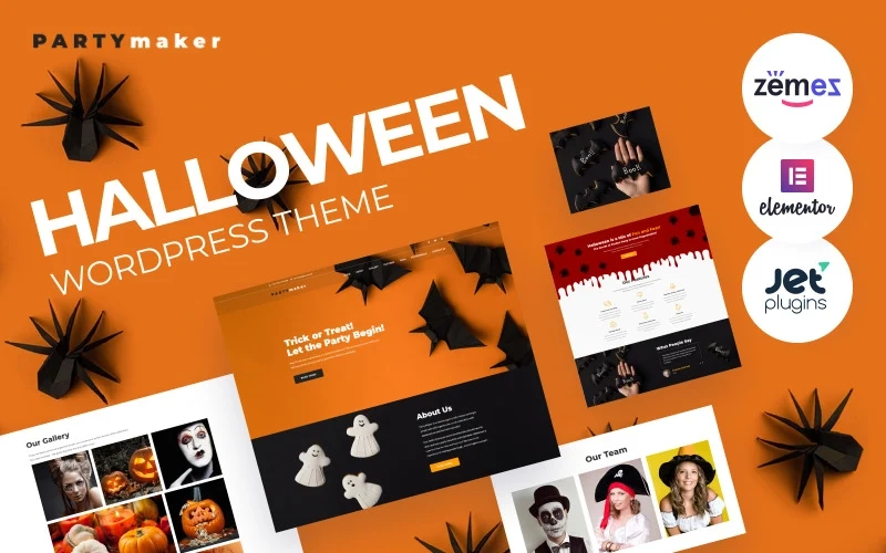 Have fun and enjoy holidays with the new spooky Halloween WordPress theme. If you have a creative party agency and want to keep up with the latest trends