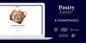 Discover Pastry Love – the perfect Bakery  Patisserie WordPress theme with stunning designs