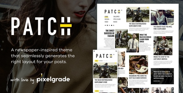 Discover Patch Magazine Style WordPress Theme for a sleek