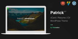 Patrick vCard – One Page WordPress Theme: The Ultimate Personal Portfolio Hey there