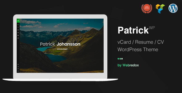 Patrick vCard – One Page WordPress Theme: The Ultimate Personal Portfolio Hey there