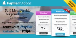 Enhance UserPro with the Payment Addon! Easy setup