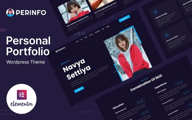 Need to create an artistic portfolio site? Nothing can beat Perinfo - WordPress Portfolio theme. The theme has a visual editor that will help you to edit the theme with ease. The classic  bold color scheme will catch the visitors' eye-balls at first look. Also