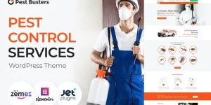 This fully responsive pest control WordPress theme will help you to create a noticeable website for your house maintenance business. Almost ready-to-use website theme with multiple layouts and pages that will work equally fast on any type of device. You get pages to any taste