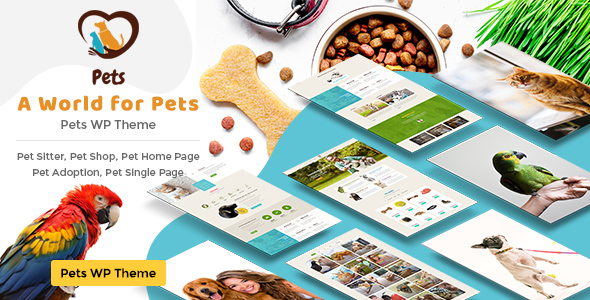 Create your dream pet website with Pet World - the ultimate WordPress theme for pet sitters