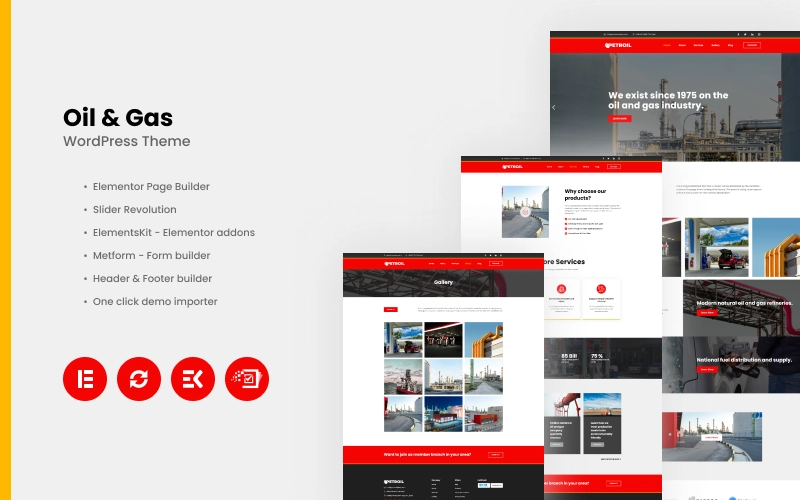 Petroil - Oil  Gas WordPress Theme