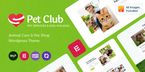 Create an engaging website for your pet business with the Pet Club theme. Sign up at Bevaultx for free WordPress themes and plugins to boost your site!