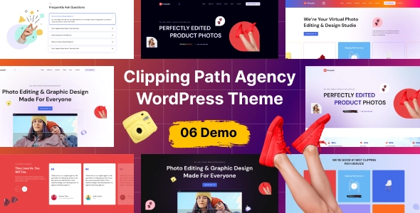 If you are looking for a photo editing service agency theme