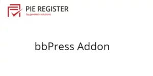 bbPress Addon bbPress is a WordPress plugin that adds the functionality of a forum to your website. With the bbPress add-on for Pie Register