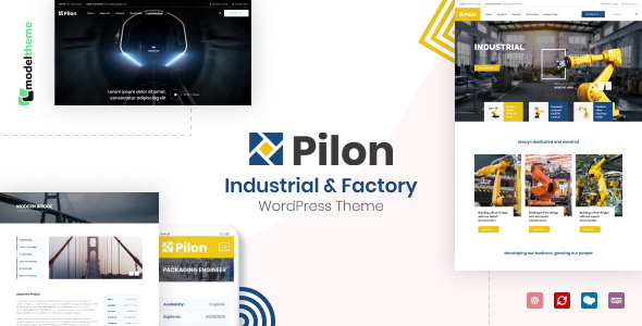 Elevate your industrial website with Pilon - a robust WordPress theme from ThemeForest. Discover customizable designs