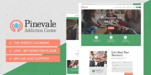 Pinevale is a powerful  responsive Medical WordPress theme perfect for addiction and rehabilitation centers and clinics. The theme will fit projects for a hospital