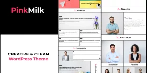 PinkMilk WordPress Theme – is the creative and clean theme for corporate websites or blogs etc. This WordPress theme comes with a lovely design layout. You can create a creative website and play with options.