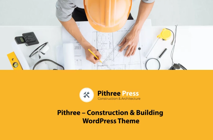 PITHREE business theme designed specifically for construction