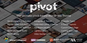 Pivot - Multipurpose Responsive WordPress Theme Pivot is a flat and responsive WordPress Theme with a clean and professional design which will be a great solution for your business