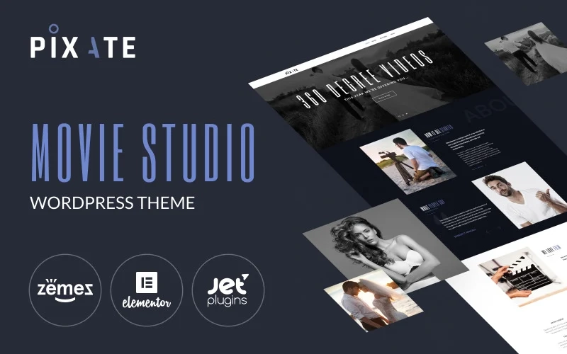 Pixate is a creative sample of film maker WordPress theme