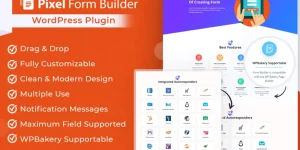 Pixel Form Builder Plugin! powerful plugin that allows website owners to create any type of form like contact form