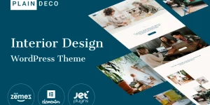 Explore the huge number of sections that are inside our interior design WordPress theme. They were created for a detailed description of your interior projects and attract the visitors’ attention. The package of demo content that comes with the theme will help you fill all of them with high-quality images