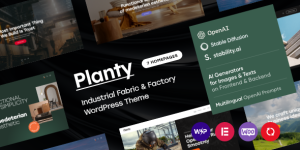 Elevate your industrial or fabric business with the Planty WordPress Theme. SEO optimized