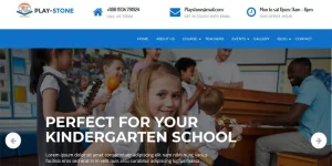 PlayStone – Kindergarten  School WordPress Theme is a standout solution for creating Educational Websites