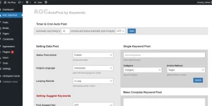 A very easy way to automatically create articles based on keywords. Autopost System