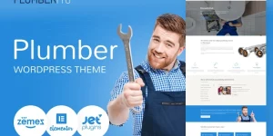 Take a chance and explore the plumber WordPress theme - the ideal solution for the promotion of your business and services. The theme is built on a combination of blue and white colors