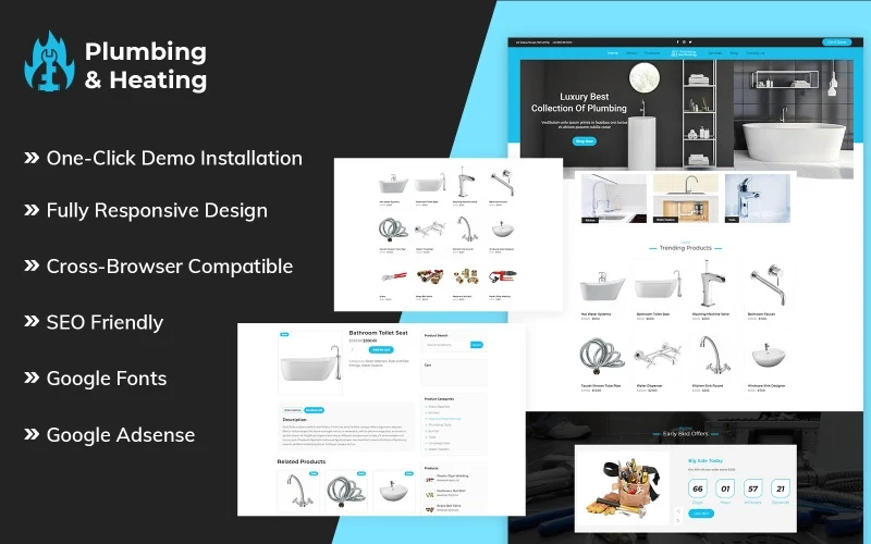 Plumbing and Heating WordPress theme is a modern and advance WordPress theme. It is extraordinarily made for plumbers