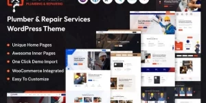 Plumer is a WordPress theme designed for plumbing and repair services. It’s suitable for plumbing companies