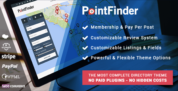 Create stunning property listings  directories with Point Finder Directory WordPress Theme. Signup for Bevaultx  access premium themes  plugins.