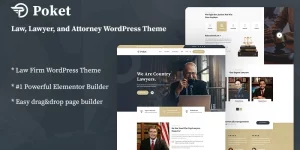 Poket is the best responsive law and attorney WordPress theme at a time. it's a totally high-quality theme for law