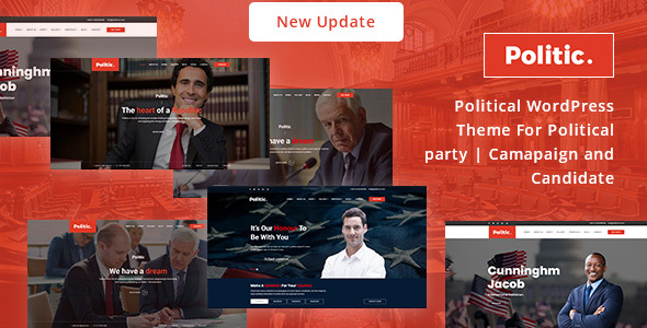 Build your political website effortlessly with Politic: Political WordPress Theme. SEO optimized