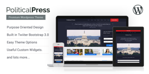 Create stunning political websites with Political Press: Responsive WordPress Theme. Available on Bevaultx