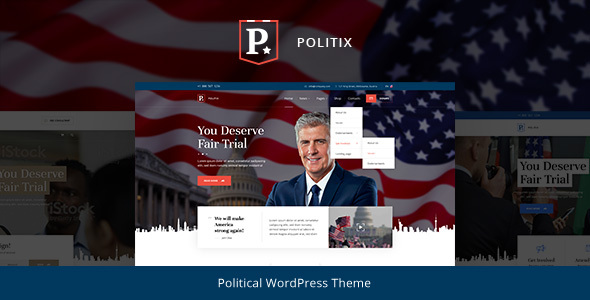 Create a winning online presence with Politix - the ultimate Political Campaign WordPress Theme. Available on ThemeForest. Customize easily and engage voters!