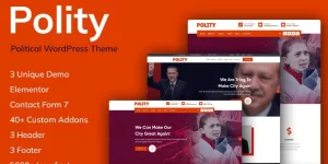 Polity is a powerful and user-friendly political WordPress theme designed to help candidates