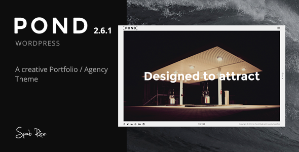 Showcase your creative work with Pond - a sleek