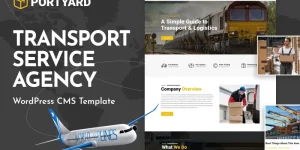 The PortYard WordPress theme is your best bet for creating a professional-quality transportation website. It provides a fantastic