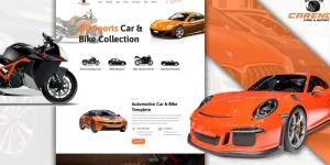 Powar-Carency Car And Automobile Showroom One Page WordPress Theme