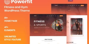 Powerfit is a modern Fitness and Gym WordPress Theme. We fully include functionality in our theme to make a perfect website. This WordPress Theme created specially for bodybuilding