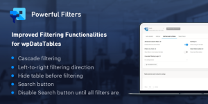 Powerful Filters is a multifunctional addon for wpDataTables which widely extends the default filtering functionalities that wpDataTables provides for Tables in WordPress. You need to have wpDataTables  plugin installed in your website to use this add-on.