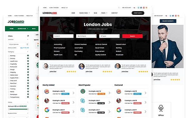 Create your own job board website similar to Indeed or CareerBuilder with this WordPress theme.