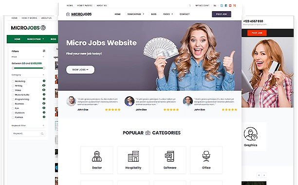 Create your own micro job website similar to Fiverr