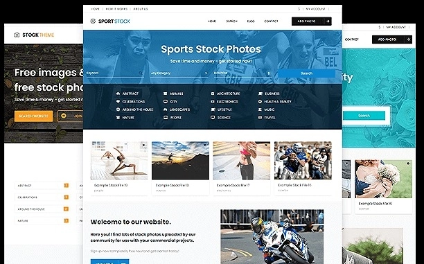 Create your own stock photography website similar to pixelbay and unsplash with this WordPress theme.